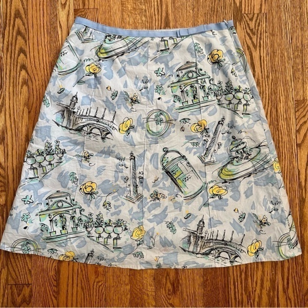 Rafaella A-Line light Blue Skirt Size 8
